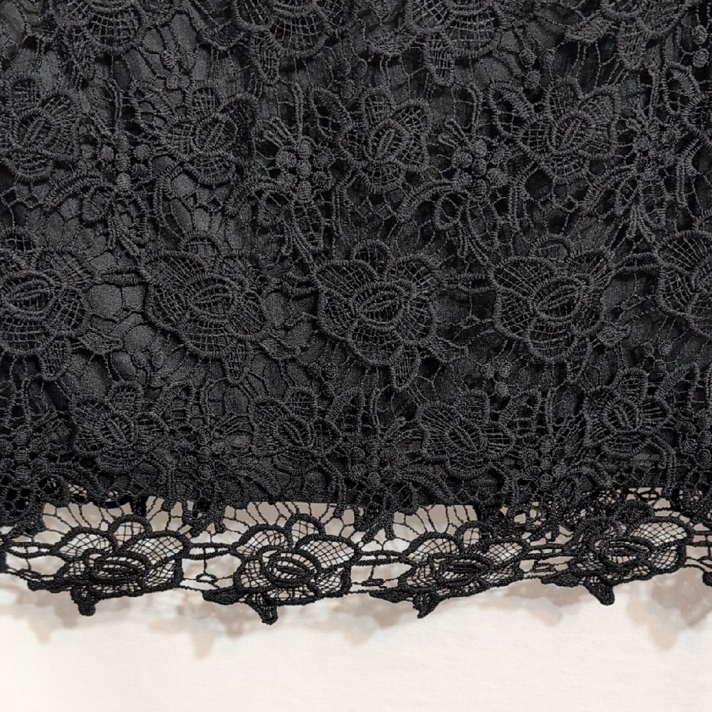 Nanette Lepore Black Lace High Neck Blouse - Picture 5 of 11